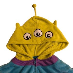 Disney Toy Story Green Alien Hooded Onesie Adult Costume Size M